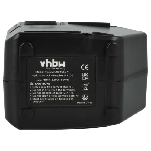 VHBW Electric Tool Battery Hilti SFB105, SBP12, SFB125, SFB121, 00315082 - 3000 mAh 12 V NiMH