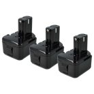 VHBW Electric Tool Battery Hitachi 320608, 320606, 320388, 320387, 320386 - 3300 mAh 12 V NiMH