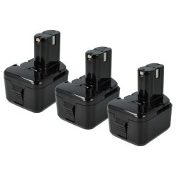   VHBW Electric Tool Battery Hitachi 320608, 320606, 320388, 320387, 320386 - 3300 mAh 12 V NiMH