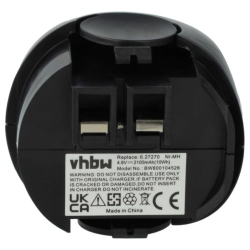 VHBW Elektrowerkzeug Akku 6.27270, 6.27271, 6.27273, 6.31858, 60005952 - 2100 mAh 4,8 V NiMH