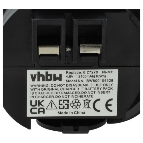 VHBW Elektrowerkzeug Akku 6.27270, 6.27271, 6.27273, 6.31858, 60005952 - 2100 mAh 4,8 V NiMH