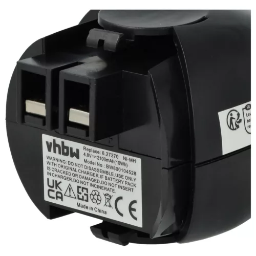 VHBW Electric Tool Battery 6.27270, 6.27271, 6.27273, 6.31858, 60005952 - 2100 mAh 4.8 V NiMH