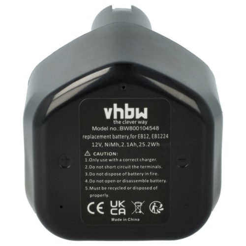 VHBW Electric Tool Battery Hitachi EB12B, EB12G, EB1224, EB12, EB12M - 2100 mAh 12 V NiMH