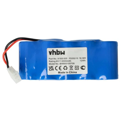 VHBW Battery Bosch 710055, 9000163, 8781105908, 8787335119 - 2000 mAh 6 V NiMH