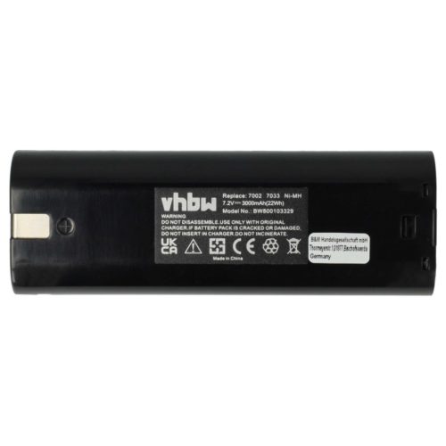VHBW Electric Tool Battery Einhell 91011 - 3000 mAh 7.2 V NiMH