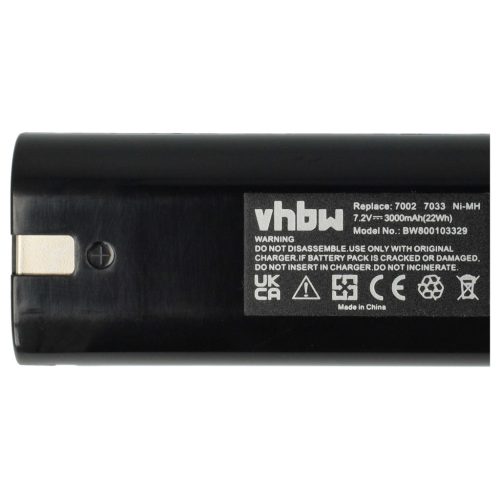 VHBW Electric Tool Battery Einhell 91011 - 3000 mAh 7.2 V NiMH