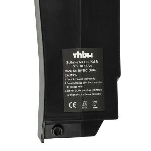 VHBW Battery for Panasonic Raleigh series, Li-Ion, 36V, 13Ah