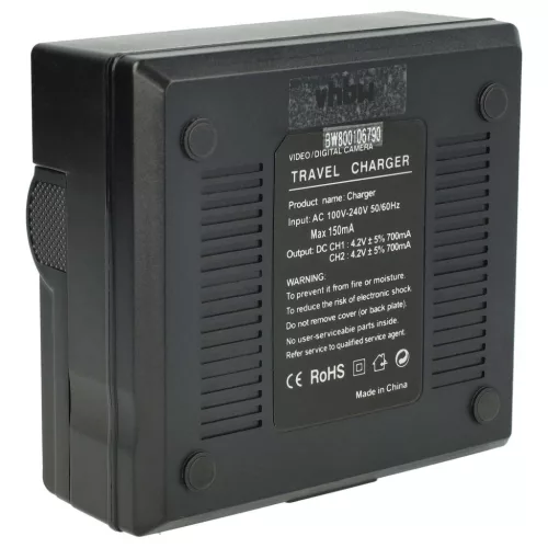 VHBW Battery Charger for Fujifilm Digital Cameras - 0.5 / 0.9 A, 4.2/8.4 V