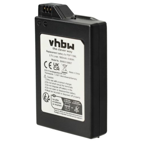 Sony PSP-110, PSP-280G Játékkonzol - 1800 mAh, 3,7 V