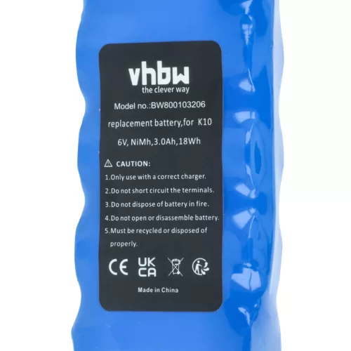 VHBW Electric Tool Battery Bosch 8781105908, 8787335119, 710055, 8787335122 - 3000 mAh 6 V NiMH