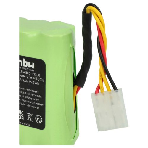 VHBW Akku Neato 945-0006, 945-0065, 945-0005 - 3500 mAh 7,2 V NiMH