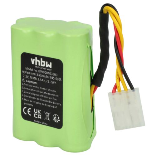 VHBW Akku Neato 945-0006, 945-0065, 945-0005 - 3500 mAh 7,2 V NiMH
