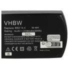 VHBW Elektrowerkzeug Akku Metabo 6.25475, 6.25476, 6.25482, 6.25481 - 2100 mAh 14,4 V NiMH