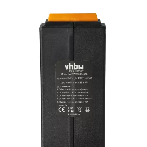 VHBW Electric Tool Battery Festo Festool 487512, 486831, 488438, 487701 - 3300 mAh 12 V NiMH