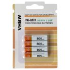 VHBW Telefon Akkumulátor Philips, Grundig, Sennheiser, Amplicomms - 800 mAh 1,2 V NiMH