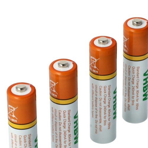 VHBW Telefon Akkumulátor Philips, Grundig, Sennheiser, Amplicomms - 800 mAh 1,2 V NiMH