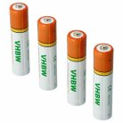 VHBW Phone Battery Philips, Grundig, Sennheiser, Amplicomms - 800 mAh 1.2 V NiMH