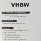 VHBW Phone Battery Philips, Grundig, Sennheiser, Amplicomms - 800 mAh 1.2 V NiMH
