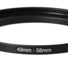 VHBW 49mm-58mm Step-Up Gyűrűs Adapter Szűrőadapter