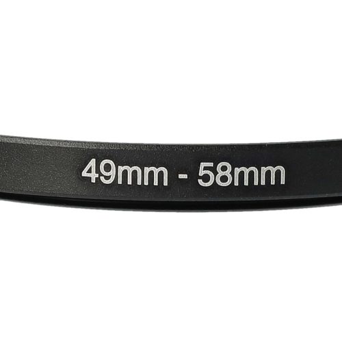 VHBW 49mm-58mm Step-Up Gyűrűs Adapter Szűrőadapter