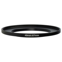   VHBW Step-Up Gyűrűs Adapter 49mm-67mm Kameraobjektív Szűrőadapter