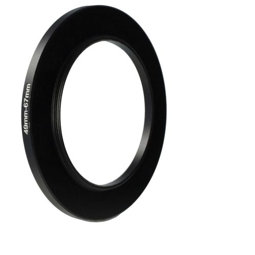 VHBW Step-Up Gyűrűs Adapter 49mm-67mm Kameraobjektív Szűrőadapter