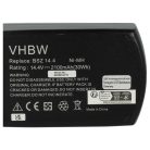 VHBW Electric Tool Battery Metabo 6.25475, 6.25476, 6.25482, 6.25481 - 2100 mAh 14.4 V NiMH
