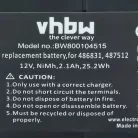 VHBW Electric Tool Battery Festo Festool 487512, 486831, 488438, 487701 - 2100 mAh 12 V NiMH