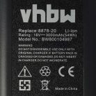 VHBW Battery Gardena 8835, 8839, 8839-20, 8835-20, 8835-U, 8835-00.701.00 - 3000 mAh 18 V Li-Ion