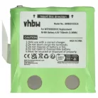 VHBW Radio Battery LH060-3A44C4BT, MT700D03XXC - 700 mAh 4.8 V NiMH
