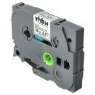 VHBW Label Tape Brother TZ-131, TZE-131, 12 mm, black-transparent