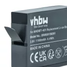 VHBW Videokamera Akku AHDBT-401, 335-06532-000 - 1160 mAh 3,7 V Li-Ion