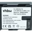 VHBW Battery Panasonic DMW-BLF19E, DMW-BLF19 - 2000 mAh 7.2 V Li-Ion