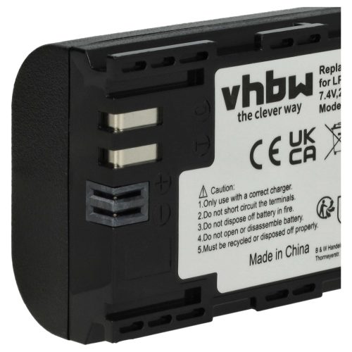 VHBW Akku Canon LP-E6 Ersatz - 2000 mAh 7,2 V Li-Ion