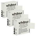Videokamera 3x Akku ersetzt EKEN PG1050 - 900 mAh 3.7 V Li-Polymer