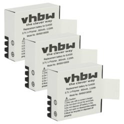   Videokamera 3x Akku ersetzt EKEN PG1050 - 900 mAh 3.7 V Li-Polymer