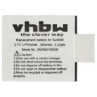 Videokamera 3x Akku ersetzt EKEN PG1050 - 900 mAh 3.7 V Li-Polymer