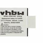 Videokamera 3x Akku ersetzt EKEN PG1050 - 900 mAh 3.7 V Li-Polymer