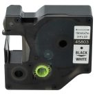 VHBW Dymo 45803, D1, S0720830 - 19mm Black-White Label Tape
