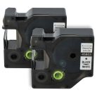 VHBW Label Tape Dymo 45803, D1, S0720830 - 19 mm black-white