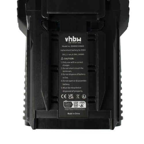 VHBW Electric Tool Battery Hilti B36/5.2 - 4000 mAh 36 V Li-Ion