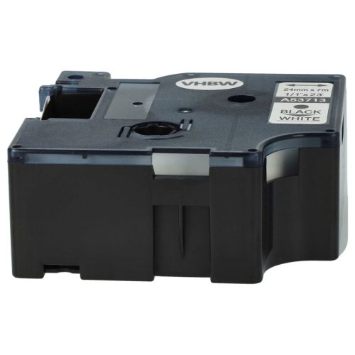 VHBW Dymo D1 Label Tape, 53713, 24 mm, Black-White