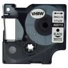 VHBW Dymo D1 Label Tape, 53713, 24 mm, Black-White