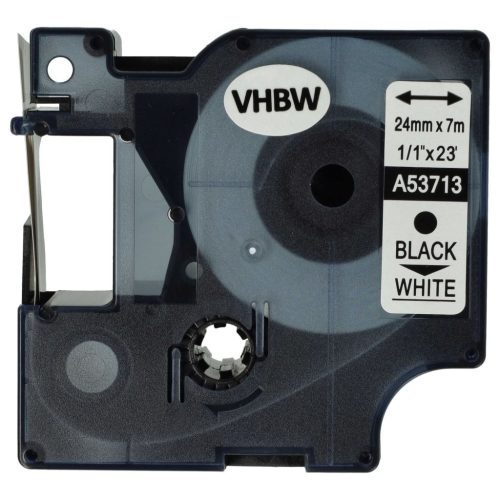 VHBW Dymo D1 Label Tape, 53713, 24 mm, Black-White