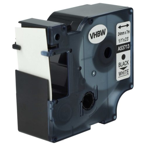 VHBW Label Tape Dymo D1, 53713 - 24 mm Black-White