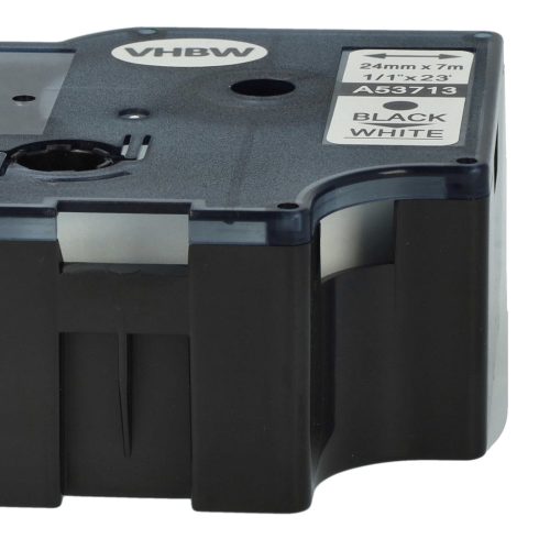 VHBW Label Tape Dymo D1, 53713 - 24 mm Black-White
