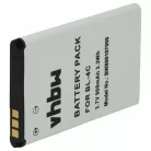 VHBW Mobile Phone Battery for BBK BL-4C - 900 mAh 3.7 V Li-Ion