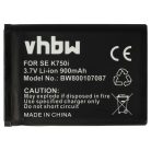 VHBW Mobile Phone Battery for Sony-Ericsson BST-37 - 900 mAh 3.7 V Li-Ion - Smartphone Battery