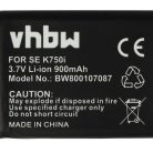 VHBW Mobile Phone Battery for Sony-Ericsson BST-37 - 900 mAh 3.7 V Li-Ion - Smartphone Battery