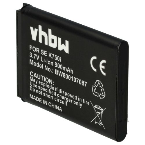 VHBW Mobile Phone Battery for Sony-Ericsson BST-37 - 900 mAh 3.7 V Li-Ion - Smartphone Battery